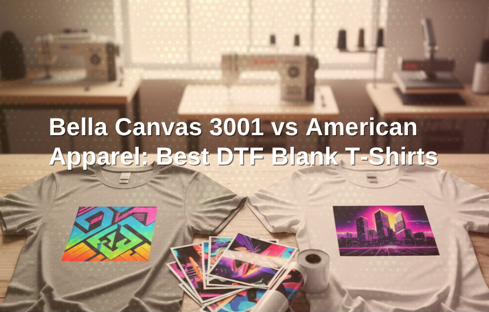 Bella Canvas 3001 vs American Apparel: Best DTF Blank T-Shirts 2026