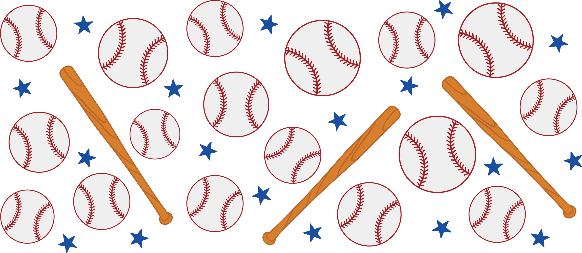 Baseball UV DTF Cup Wrap Stickers