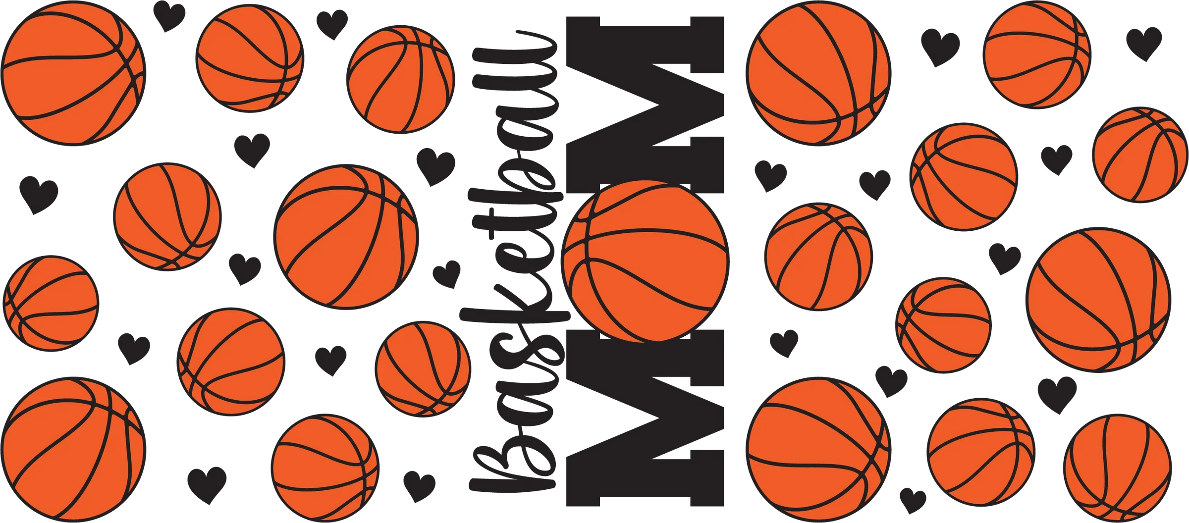 Basketball UV DTF Cup Wrap Stickers