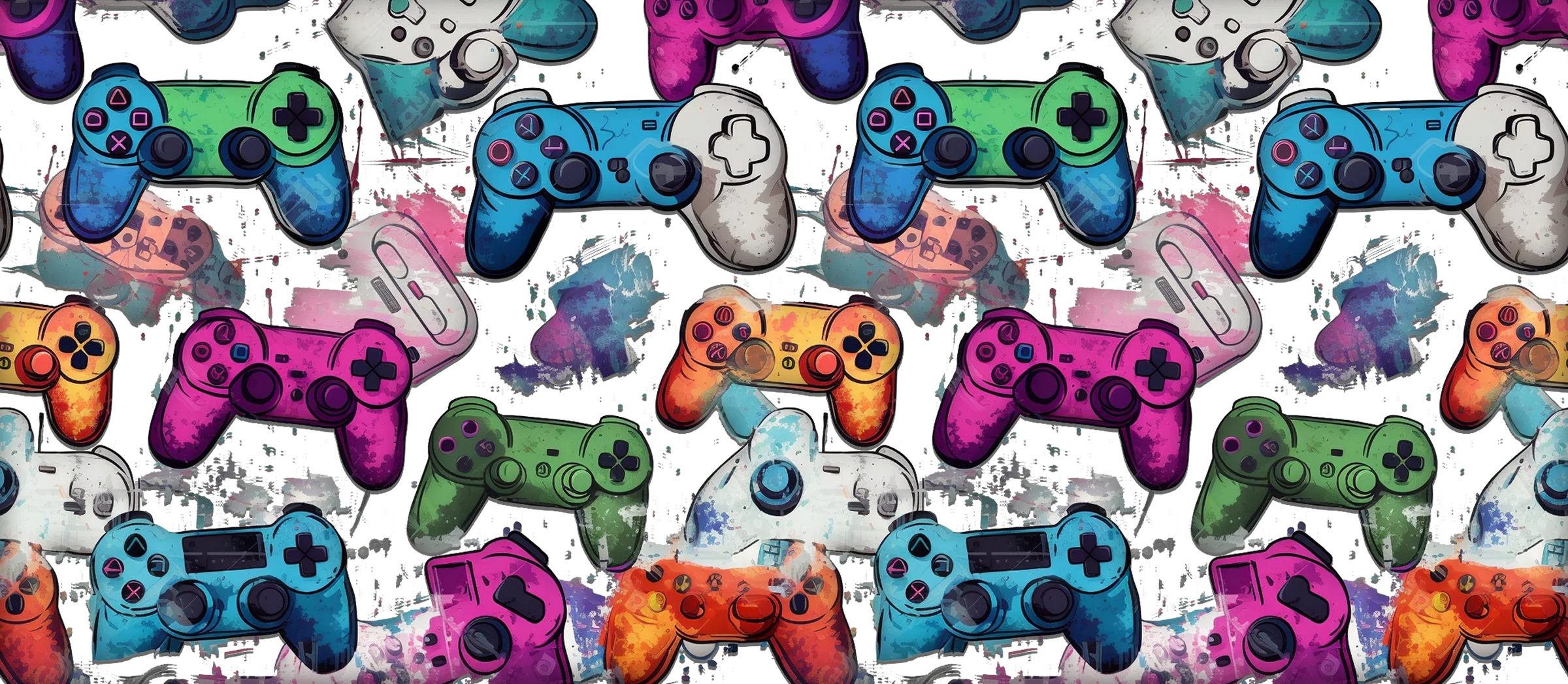 Video Games UV DTF Cup Wrap Stickers