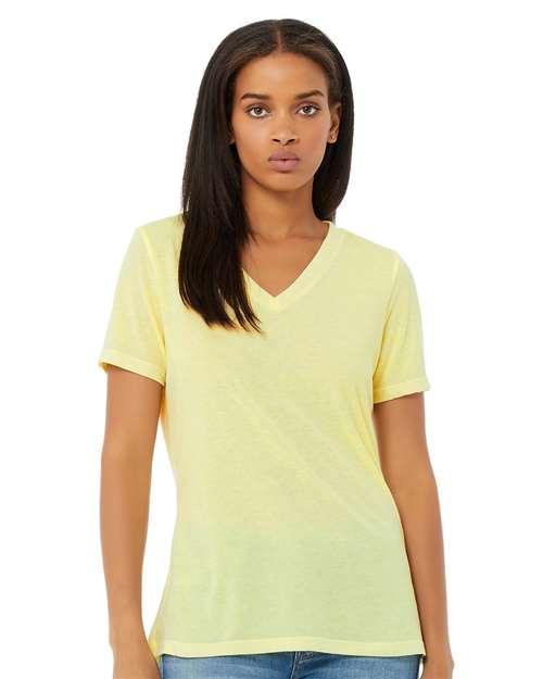 Women's Relaxed Triblend V-Neck Tee - 6415