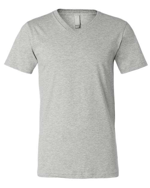 Unisex Heather CVC V-Neck Tee - XS - Transfer Kingdom