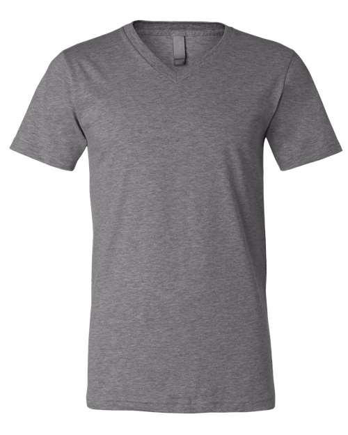 Unisex Heather CVC V-Neck Tee - XS - Transfer Kingdom