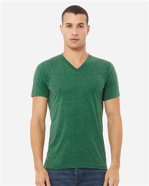 Unisex Heather CVC V-Neck Tee - XS - Transfer Kingdom