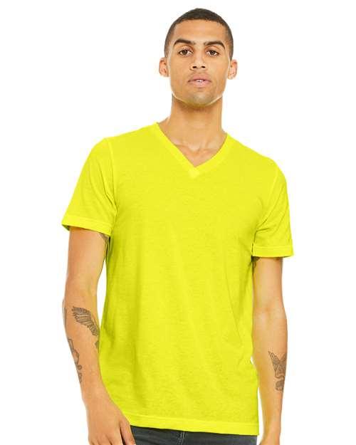 Unisex Heather CVC V-Neck Tee - XS - Transfer Kingdom