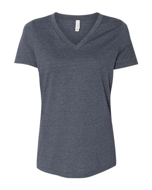 Women's Relaxed Heather CVC V-Neck Tee - Transfer Kingdom