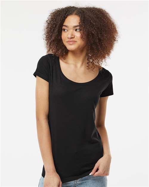 Women's Poly-Rich Scoop Neck T-Shirt - 243