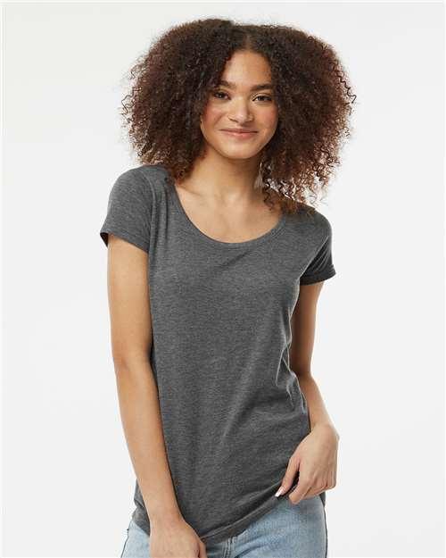 Women's Poly-Rich Scoop Neck T-Shirt - 243