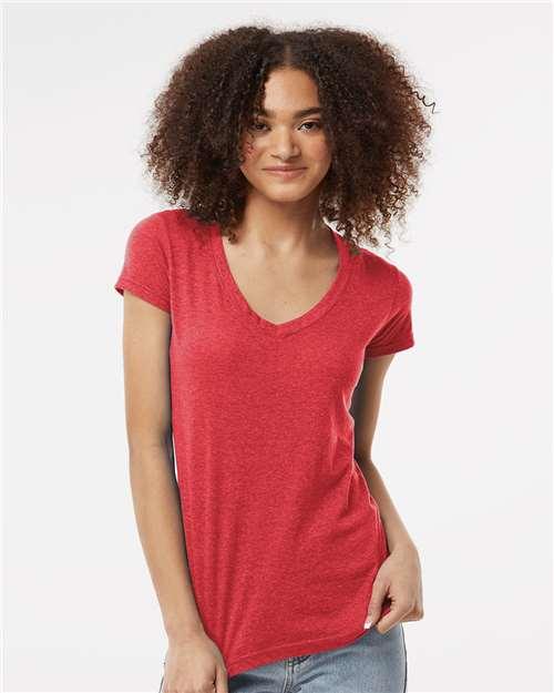Women's Poly-Rich V-Neck T-Shirt - 244