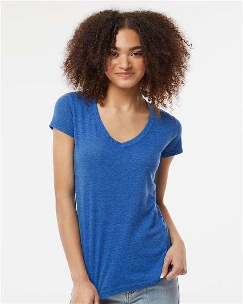 Women's Poly-Rich V-Neck T-Shirt - 244