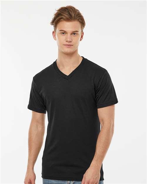 Men's Poly-Rich V-Neck T-Shirt - 207