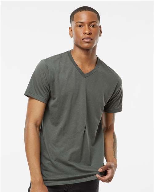 Men's Poly-Rich V-Neck T-Shirt - 207