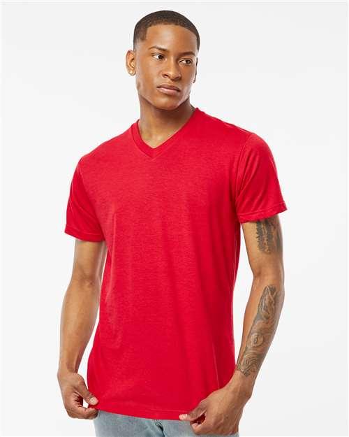 Men's Poly-Rich V-Neck T-Shirt - 207