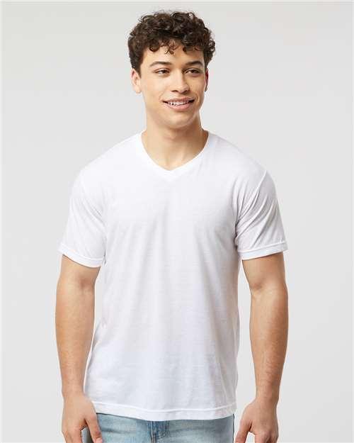 Men's Poly-Rich V-Neck T-Shirt - 207