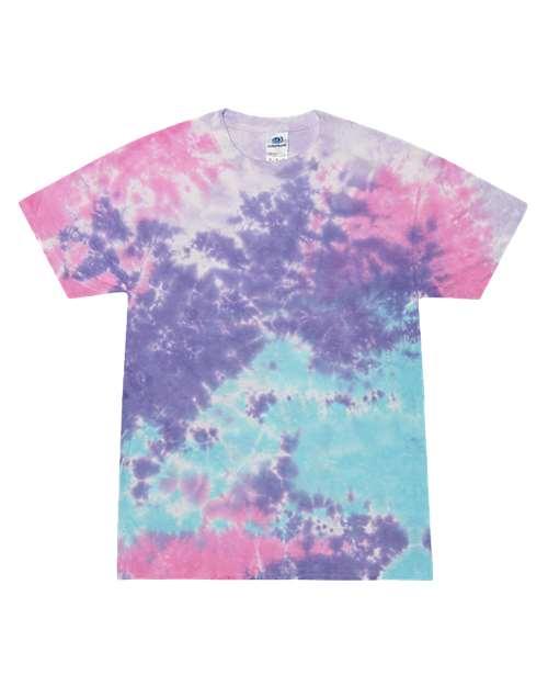 Unisex Multi-Color Tie-Dyed T-Shirt - 1000