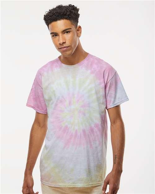 Unisex Multi-Color Tie-Dyed T-Shirt - 1000