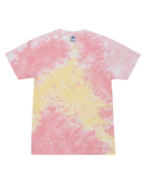 Unisex Multi-Color Tie-Dyed T-Shirt - 1000