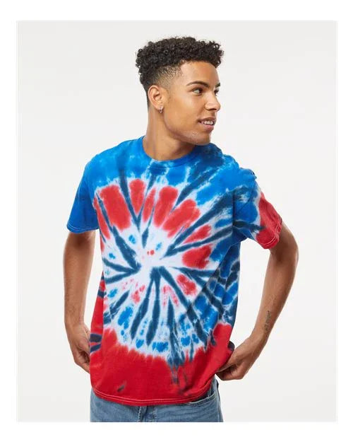 Unisex Multi-Color Tie-Dyed T-Shirt - 1000