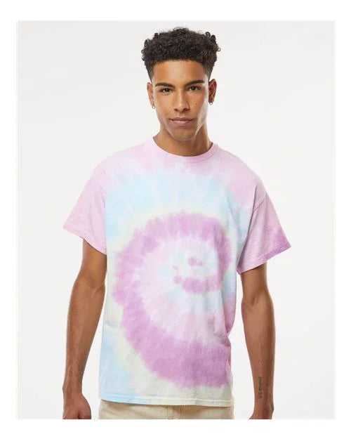 Unisex Multi-Color Tie-Dyed T-Shirt - 1000