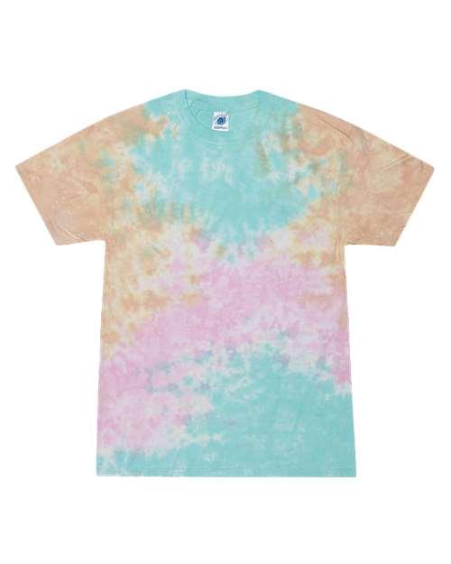 Unisex Multi-Color Tie-Dyed T-Shirt - 1000