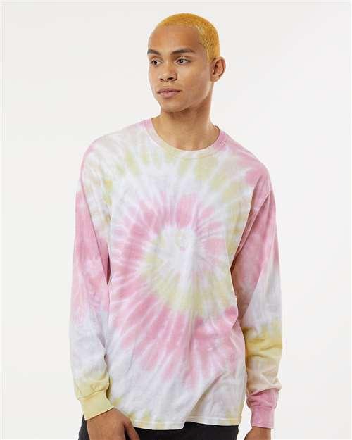 Unisex Tie-Dyed Long Sleeve T-Shirt - 2000