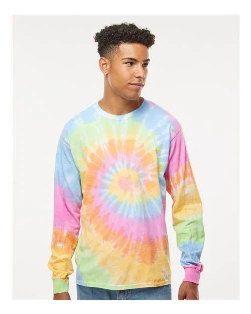 Unisex Tie-Dyed Long Sleeve T-Shirt - 2000