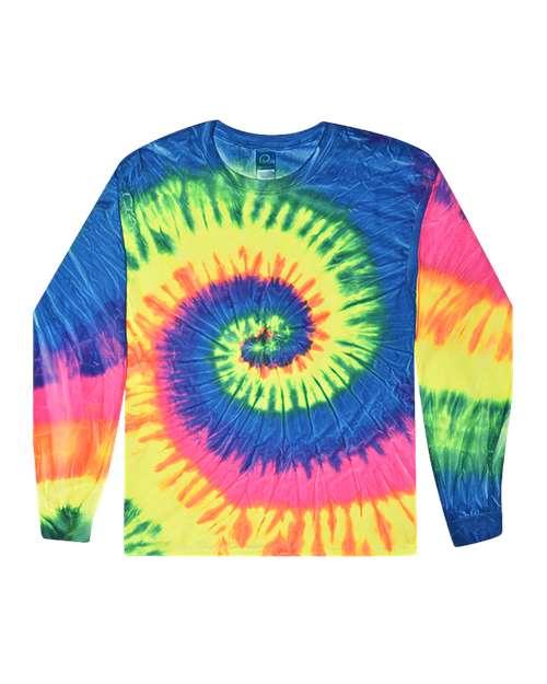 Unisex Tie-Dyed Long Sleeve T-Shirt - 2000