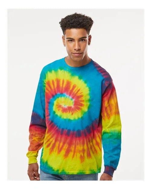 Unisex Tie-Dyed Long Sleeve T-Shirt - 2000