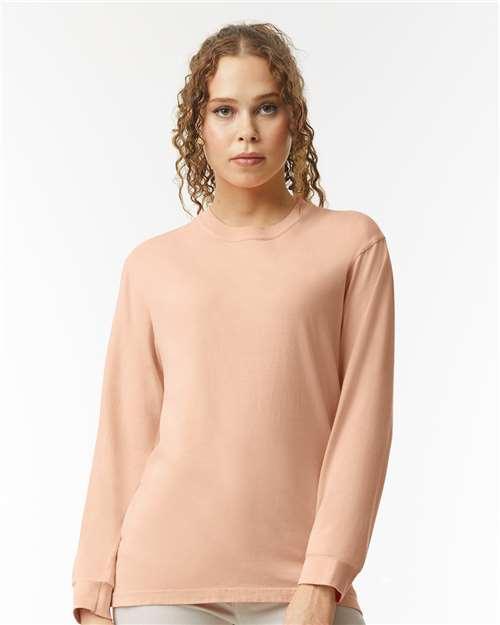 Garment-Dyed Heavyweight Long Sleeve T-Shirt - S - Transfer Kingdom