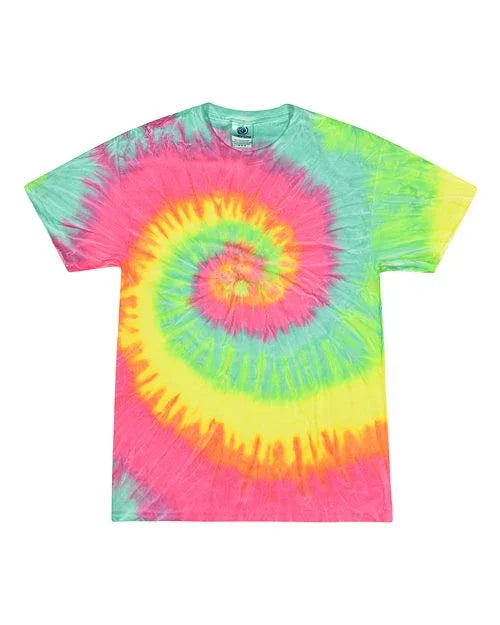 Youth Multi-Color Tie-Dyed T-Shirt - 1000Y