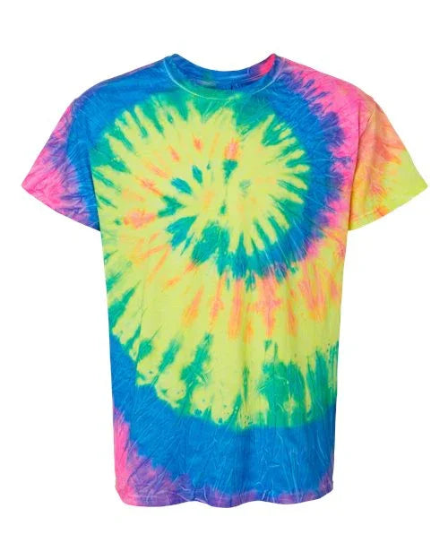 Youth Multi-Color Tie-Dyed T-Shirt - 1000Y