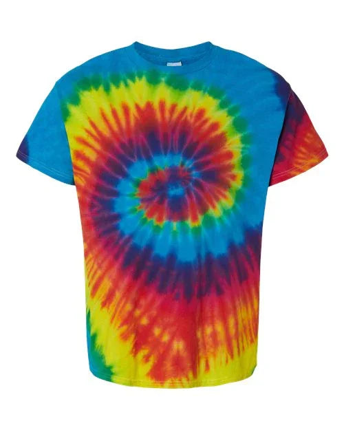 Youth Multi-Color Tie-Dyed T-Shirt - 1000Y