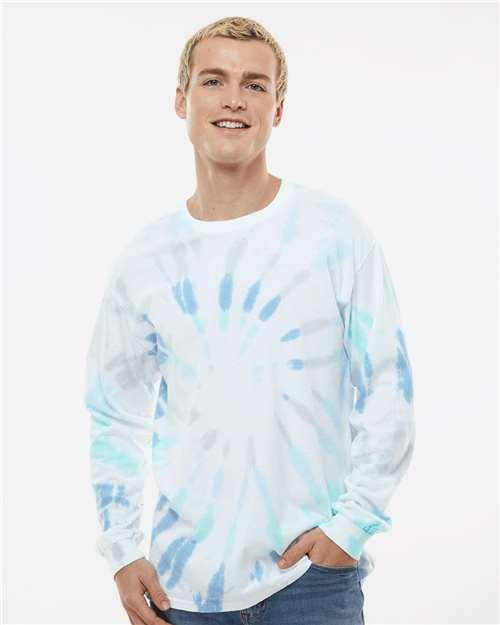 Unisex Tie-Dyed Long Sleeve T-Shirt - 2000