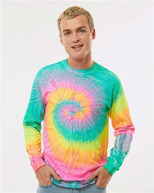 Unisex Tie-Dyed Long Sleeve T-Shirt - 2000