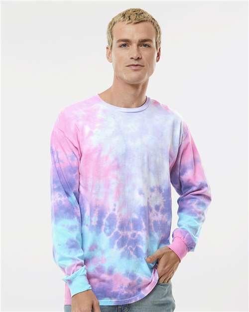 Unisex Tie-Dyed Long Sleeve T-Shirt - 2000