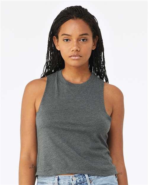 Women's Racerback Crop Tank - 6682