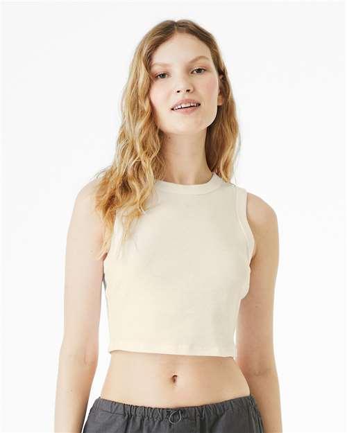 Women's Micro Rib Muscle Crop Tank - 1013