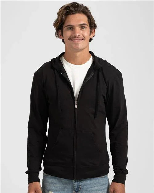 Unisex Beach Full-Zip Hooded Long Sleeve T-Shirt - 260