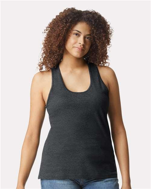 Women's Softstyle® CVC Racerback Tank Top - 64220LCVC