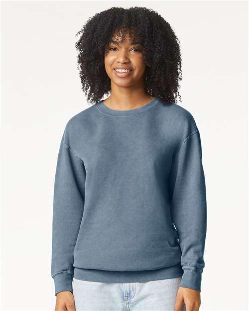 Unisex Garment-Dyed Lightweight Fleece Crewneck Sweatshirt - Transfer Kingdom