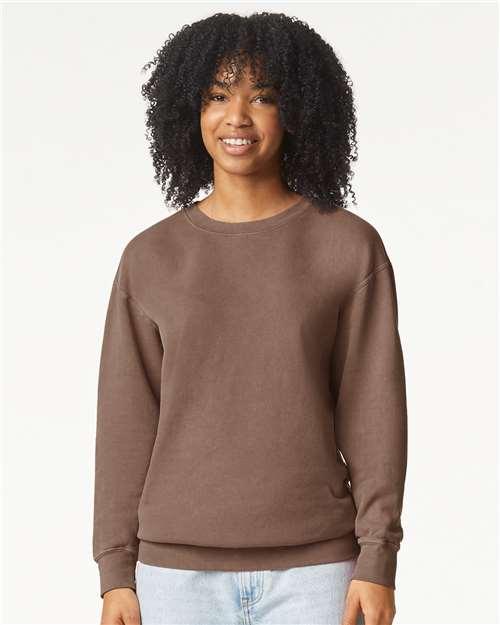 Unisex Garment-Dyed Lightweight Fleece Crewneck Sweatshirt - Transfer Kingdom