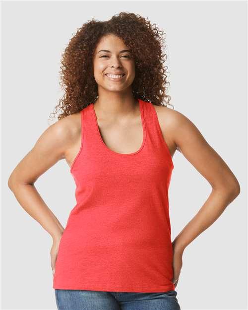 Women's Softstyle® CVC Racerback Tank Top - 64220LCVC