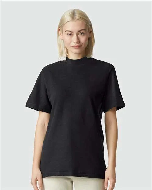 Unisex Pique Mockneck Tee - 1PQ