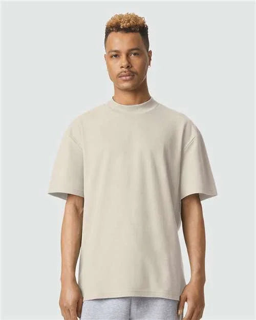 Unisex Pique Mockneck Tee - 1PQ
