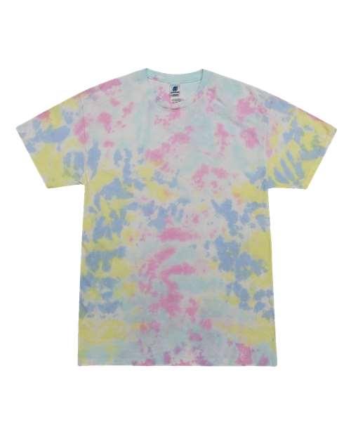 Unisex Multi-Color Tie-Dyed T-Shirt - 1000