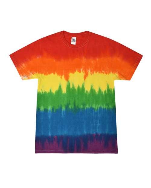 Unisex Multi-Color Tie-Dyed T-Shirt - 1000