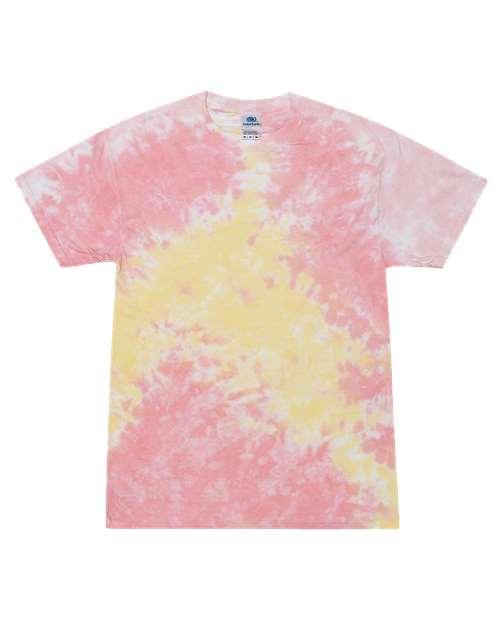 Youth Multi-Color Tie-Dyed T-Shirt - 1000Y