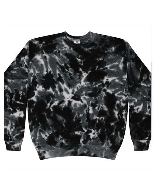 Unisex Tie-Dyed Fleece Crewneck Sweatshirt - 8100