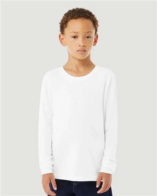 Youth Heather CVC Long Sleeve Tee - 3501YCVC