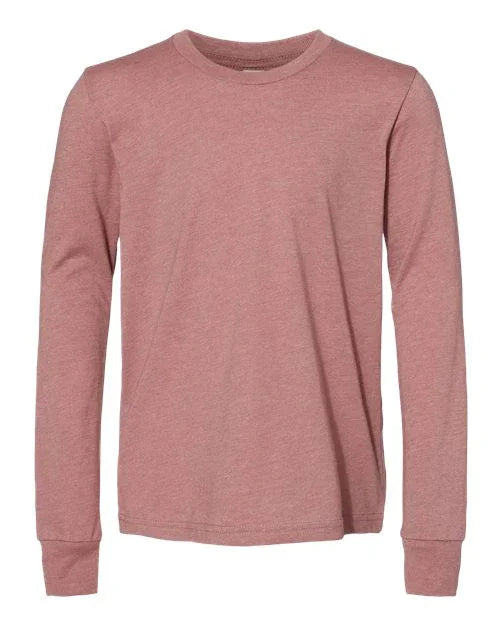 Youth Heather CVC Long Sleeve Tee - 3501YCVC